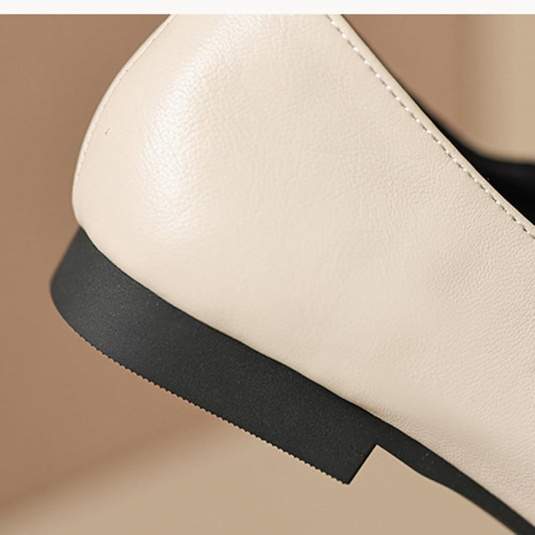 Double Belt Buckle Ballets Shoes