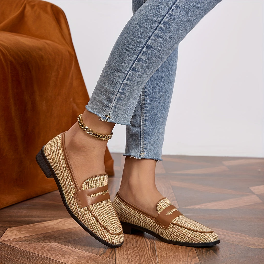 Square Toe Vintage Loafers