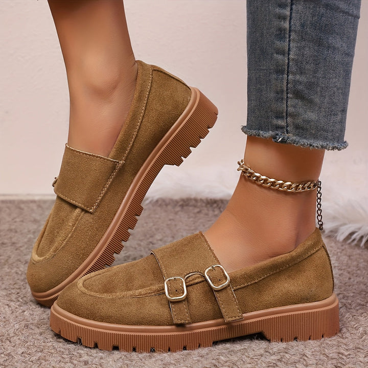 Vintage Double-Buckle Loafers