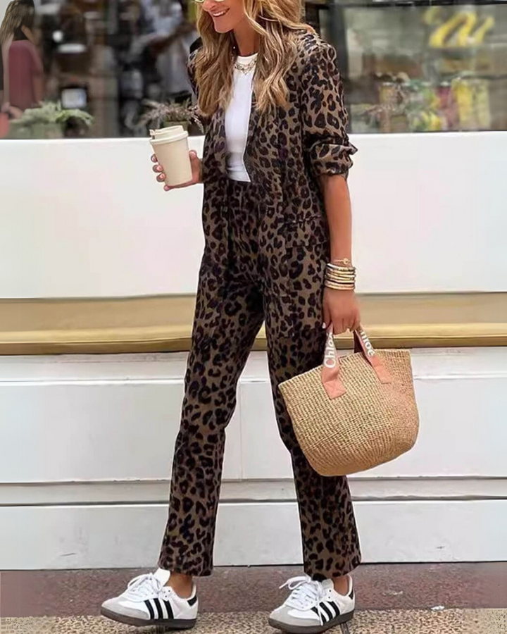 Leopard Two-piece Set