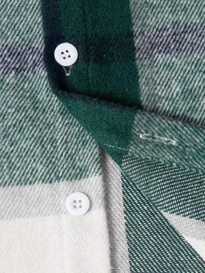 Long Checked Jacket