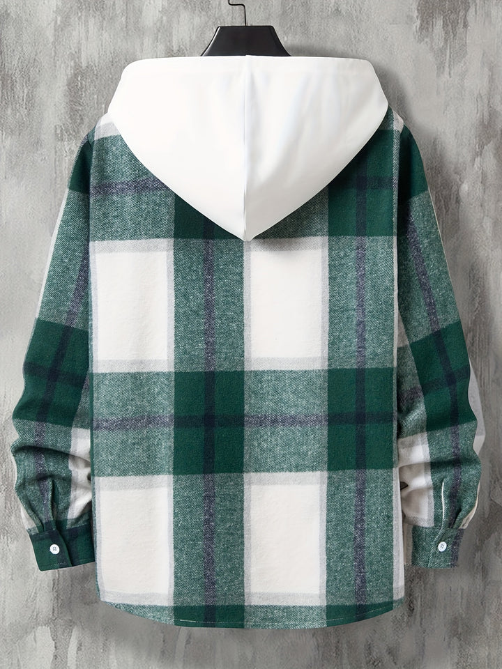 Long Checked Jacket