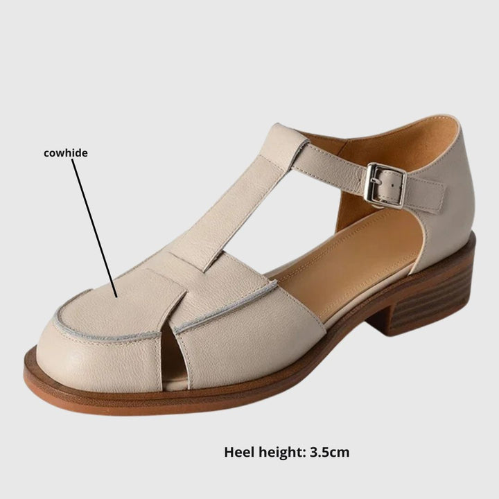 Leather T-Bar Mary Jane Shoes