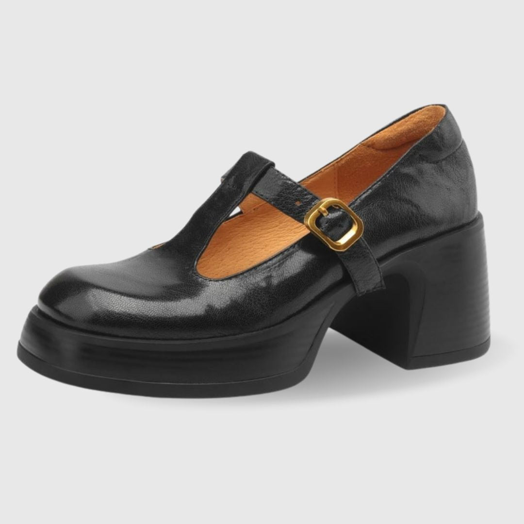 High Heel Mary Janes Sandals