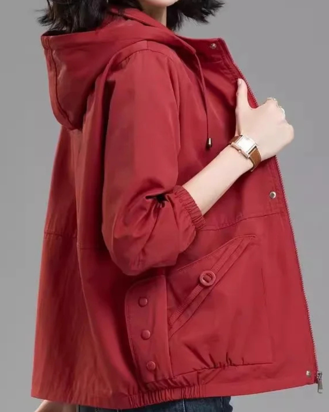 Hooded Baseball Jacket