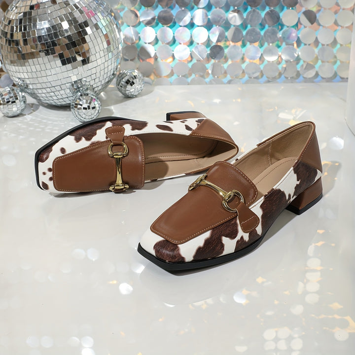 Retro Square Toe Loafers