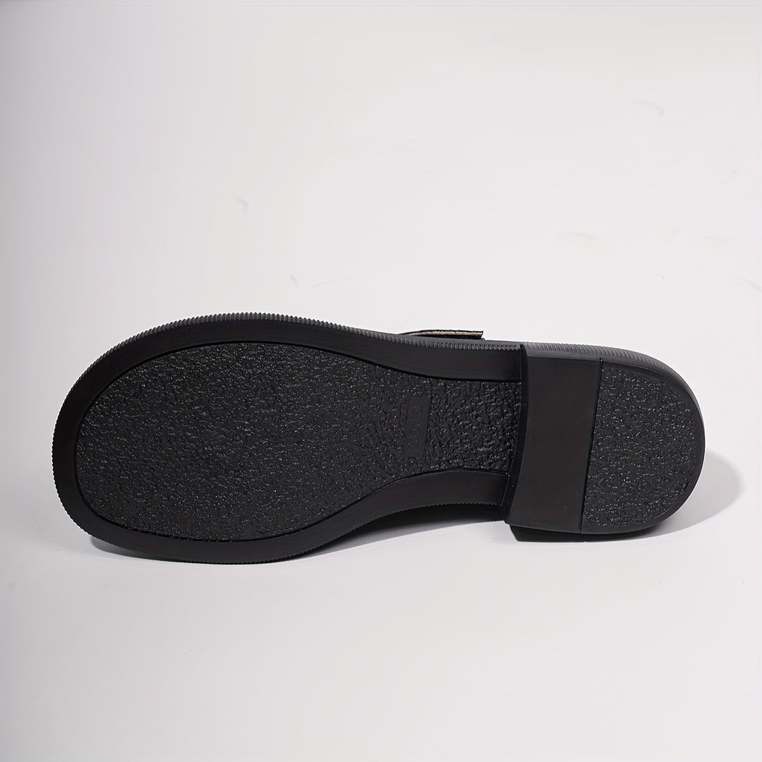 Round Toe T-Bar Shoes