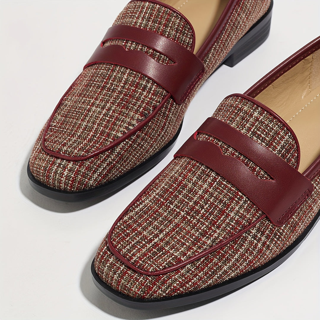 Square Toe Vintage Loafers
