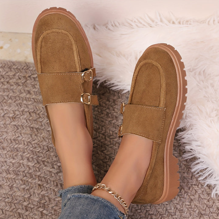 Vintage Double-Buckle Loafers