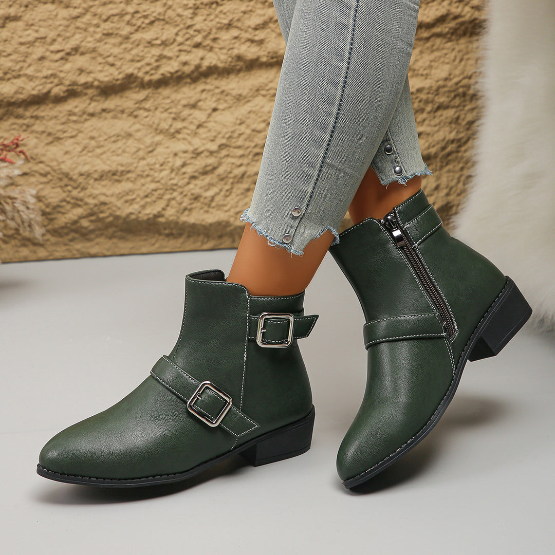 Women's Chunky Heel Ankle Boots