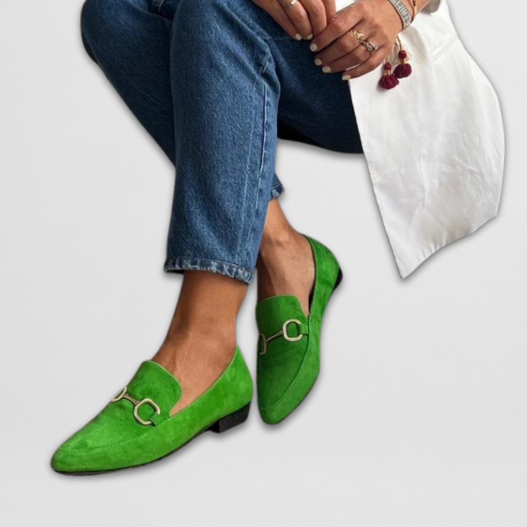 Buckle Coloured Loafers