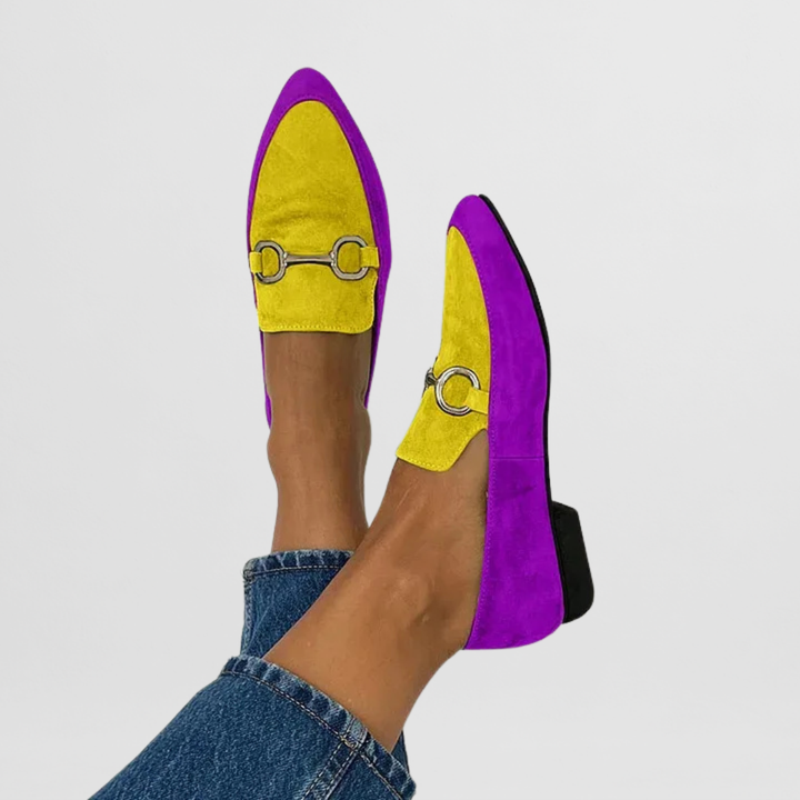Buckle Coloured Loafers