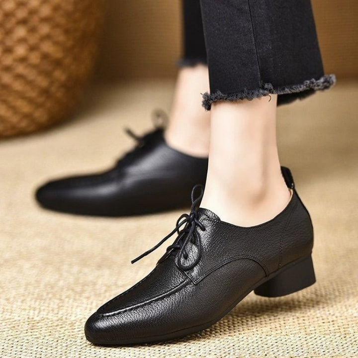 Low Heel Lace Up Shoes