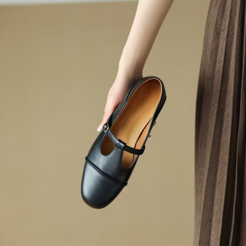 Buckle Flat Shoes