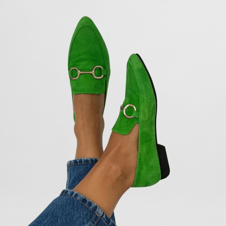 Buckle Coloured Loafers