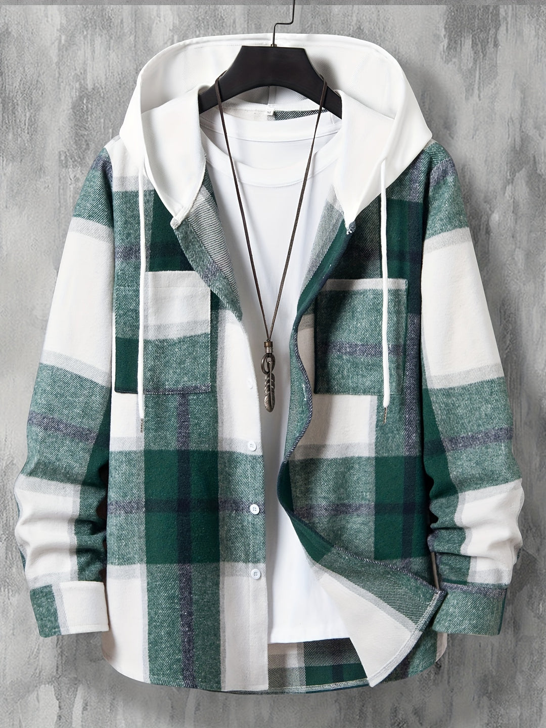 Long Checked Jacket