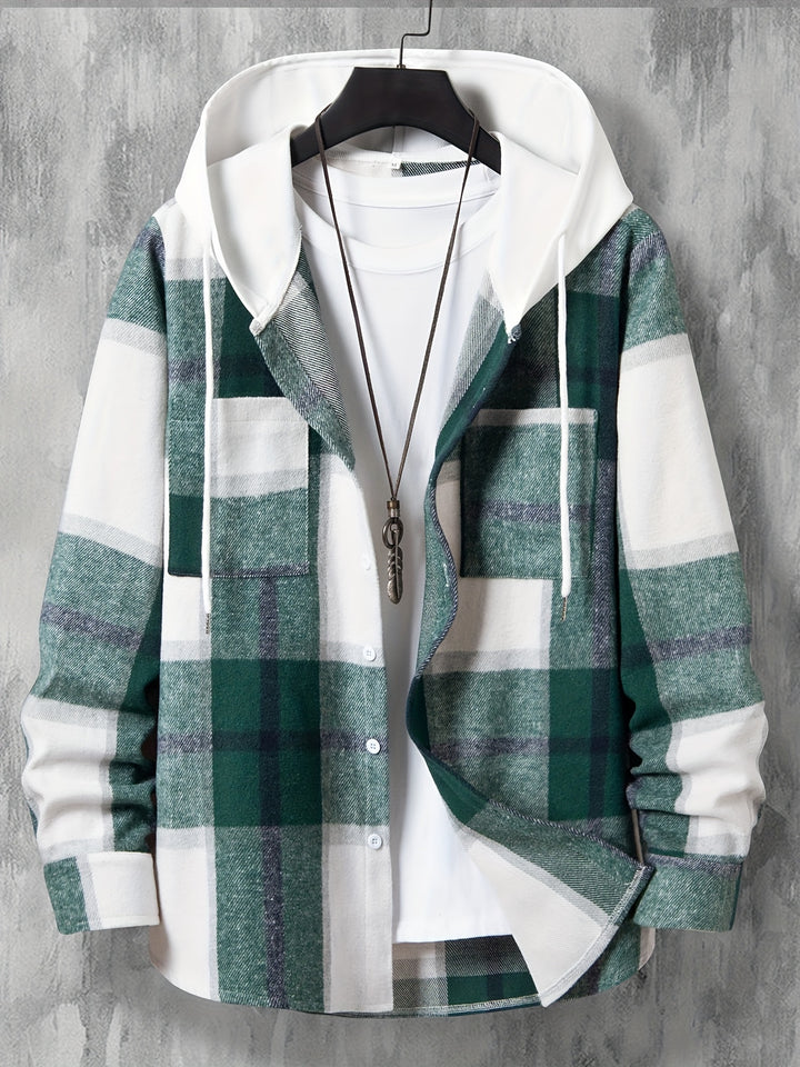 Long Checked Jacket