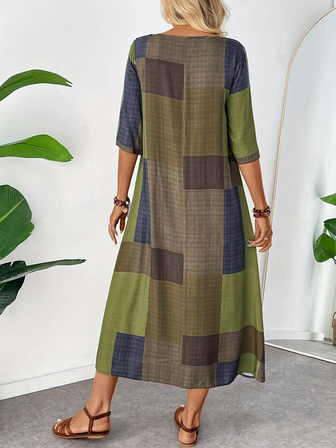 Patchwork Maxi Dress