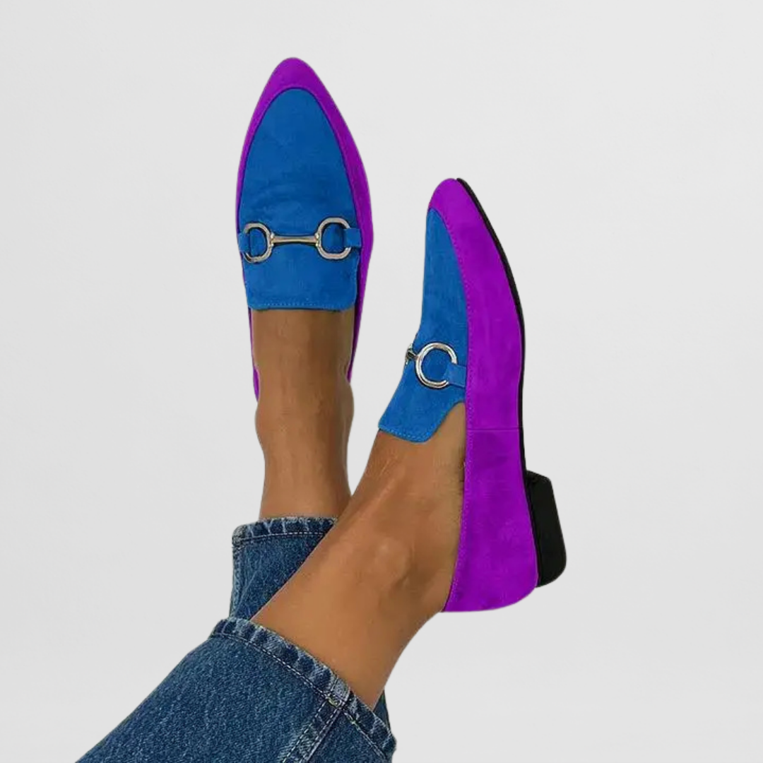 Buckle Coloured Loafers