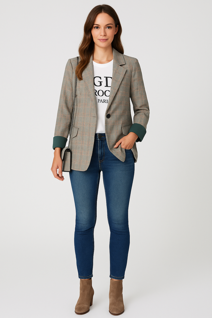 Light Plaid Blazer