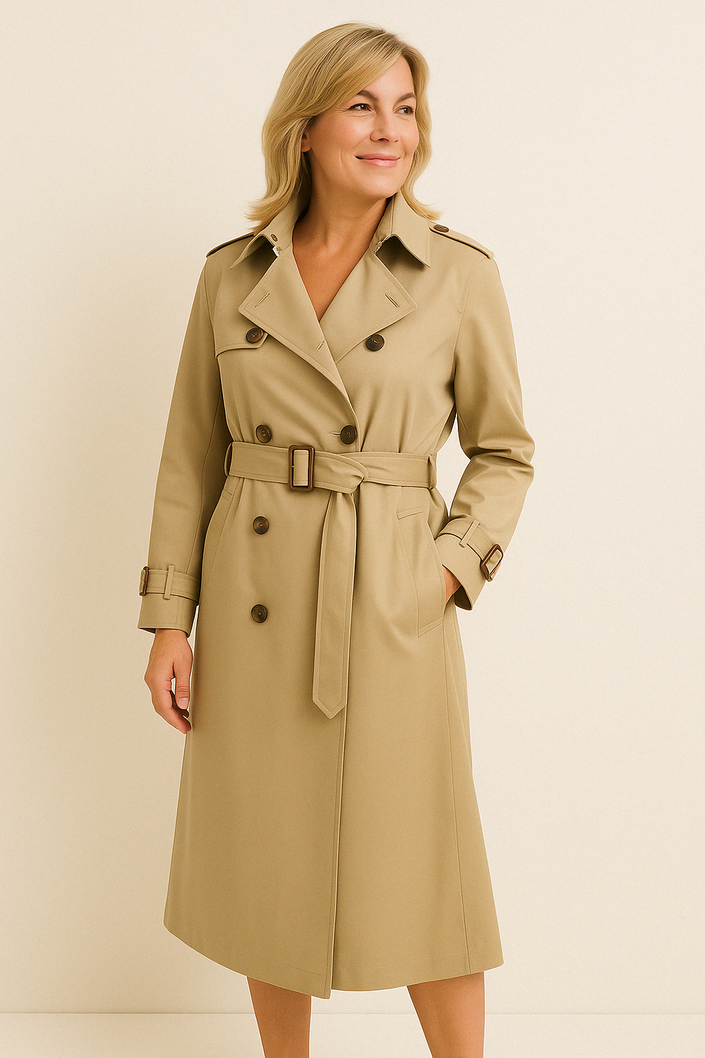 Double Breast Trench Coat
