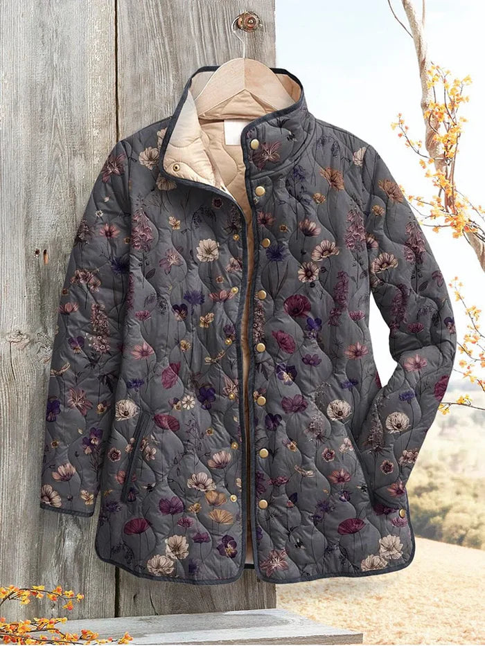 Retro Design Quilted Jacket