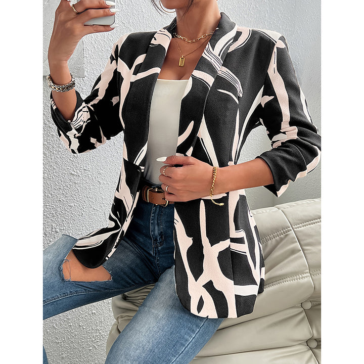 Women's Abstract Print Blazer