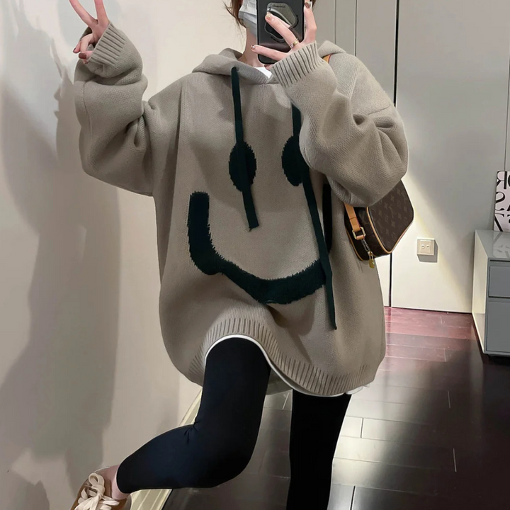 Oversized Smiley Hoodie