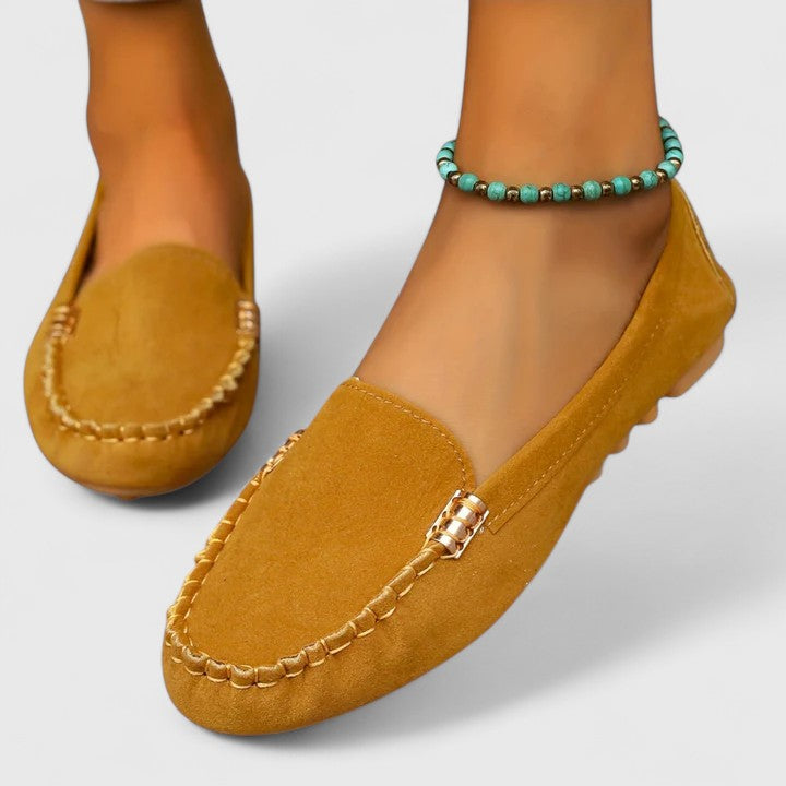 Soft Flat Square Toe Loafers