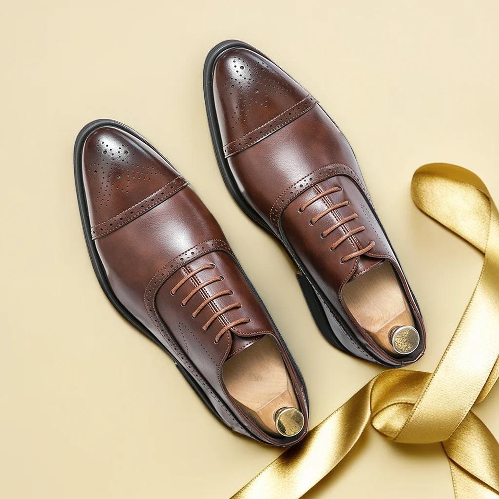 Brogue Style Business Shoes
