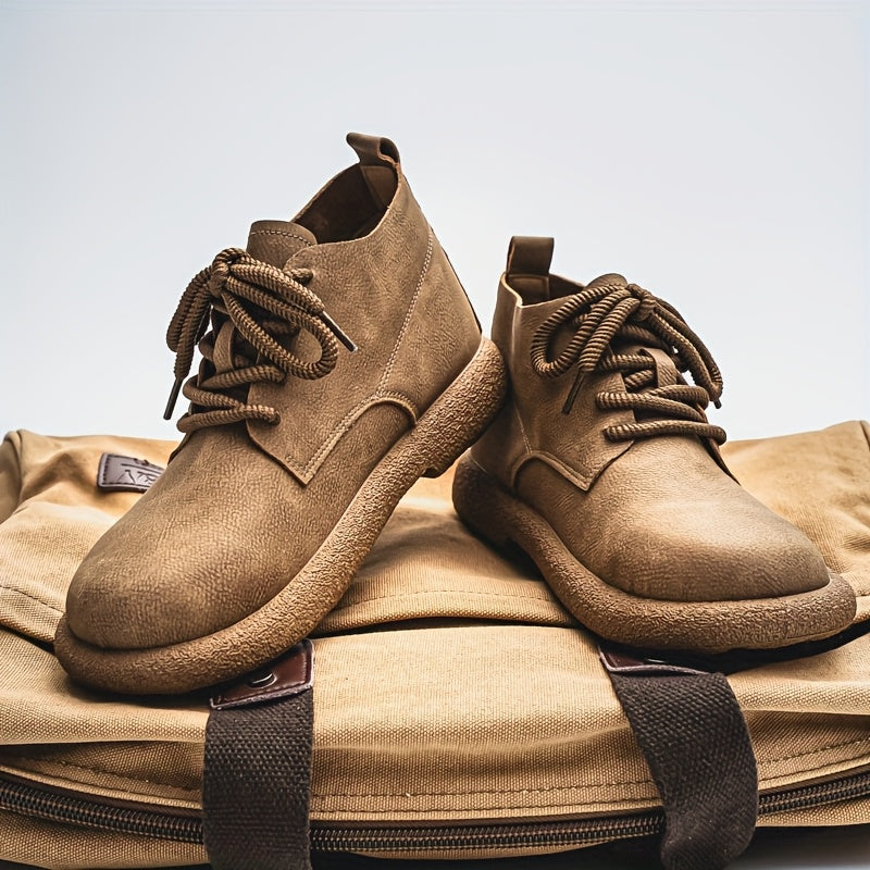 Retro Chunky Platform Work Shoes