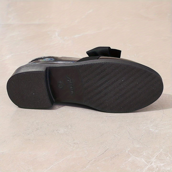 Women's Retro Bowknot Loafers