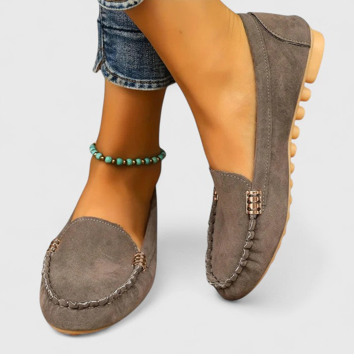 Soft Flat Square Toe Loafers