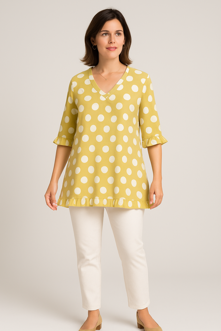 Relaxed V-neck Blouse