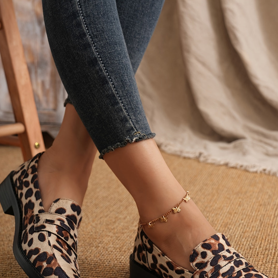 Women's Leopard Print Loafers