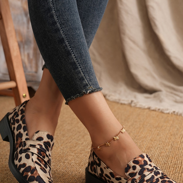Women's Leopard Print Loafers