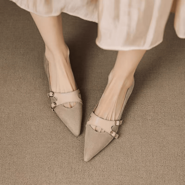 Pointed Toe Mary Jane Flats