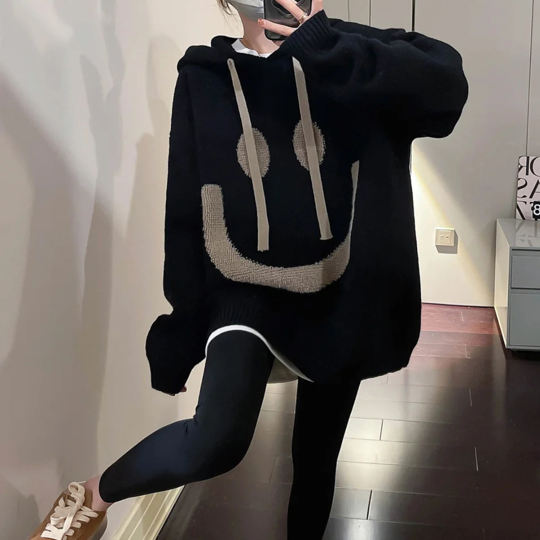 Oversized Smiley Hoodie