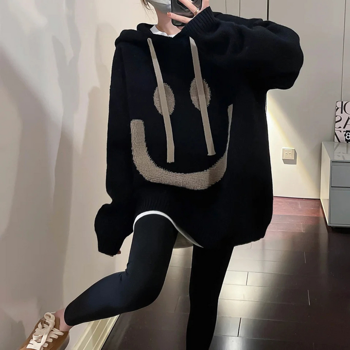 Oversized Smiley Hoodie