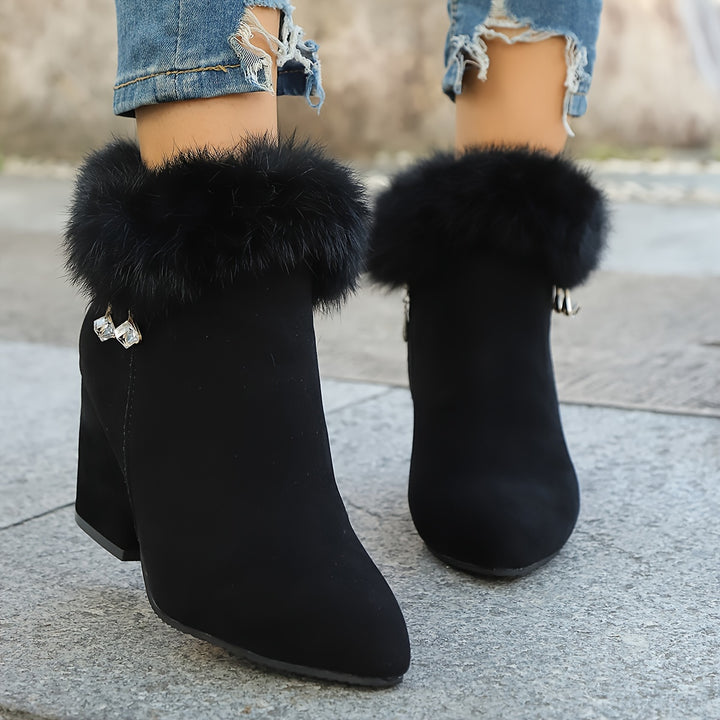 Women's Short Boots with Pointed Toes
