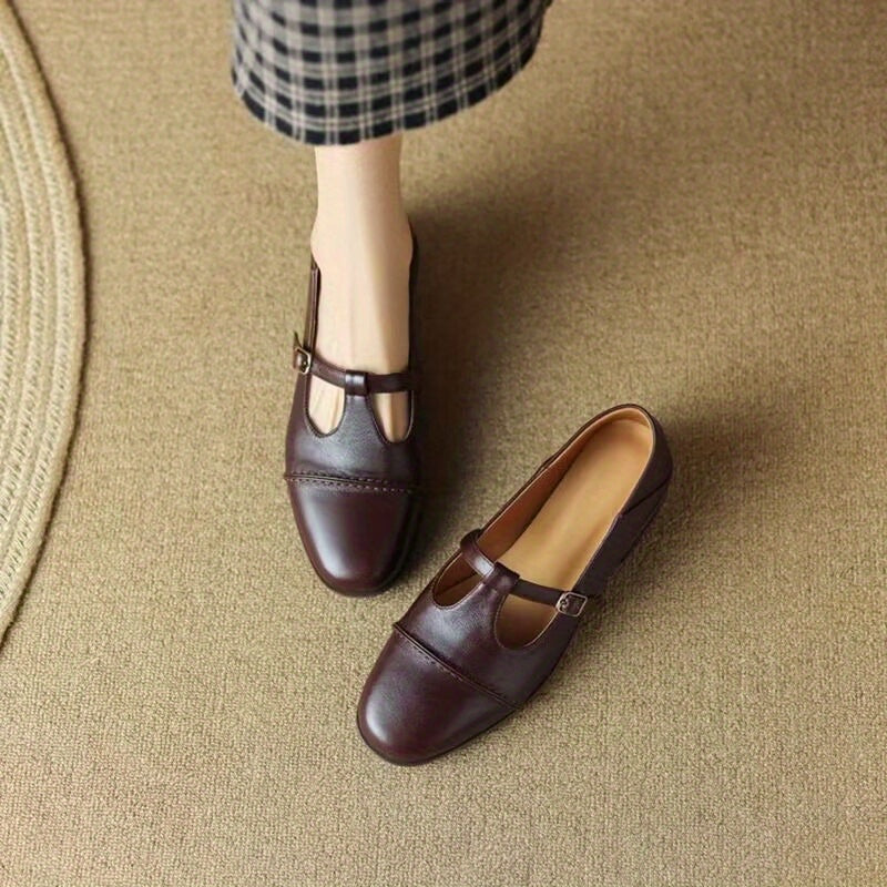 Buckle Flat Shoes