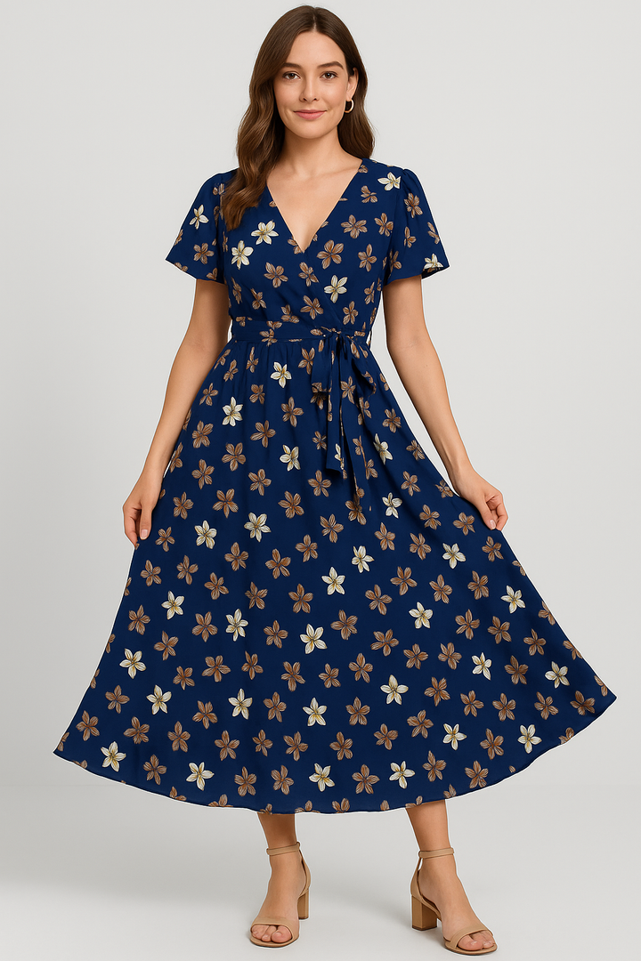 V-neck Maxi Dress