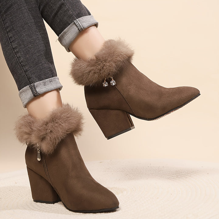 Women's Short Boots with Pointed Toes