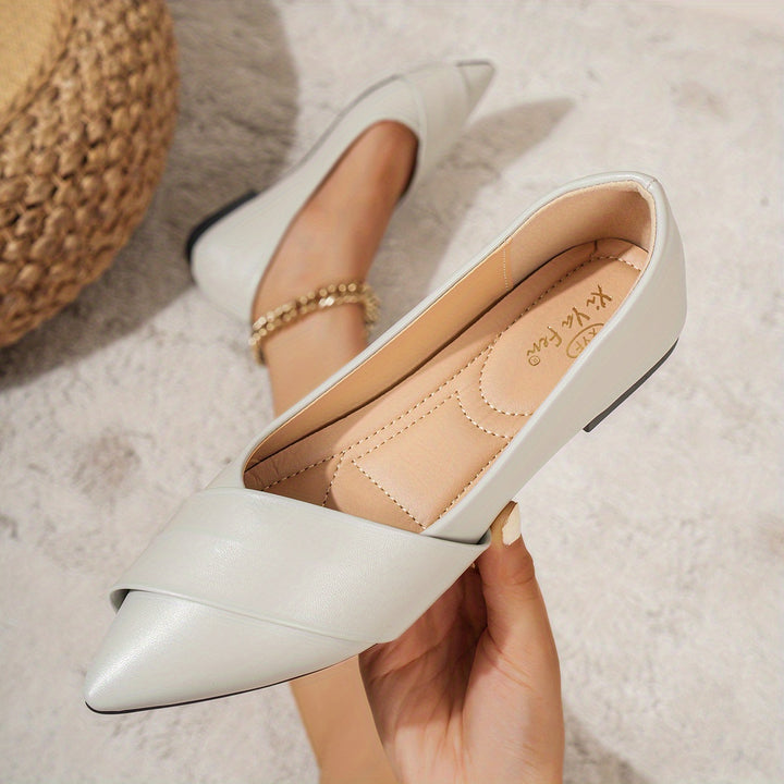 Pointed Toe Slip-On Shoes