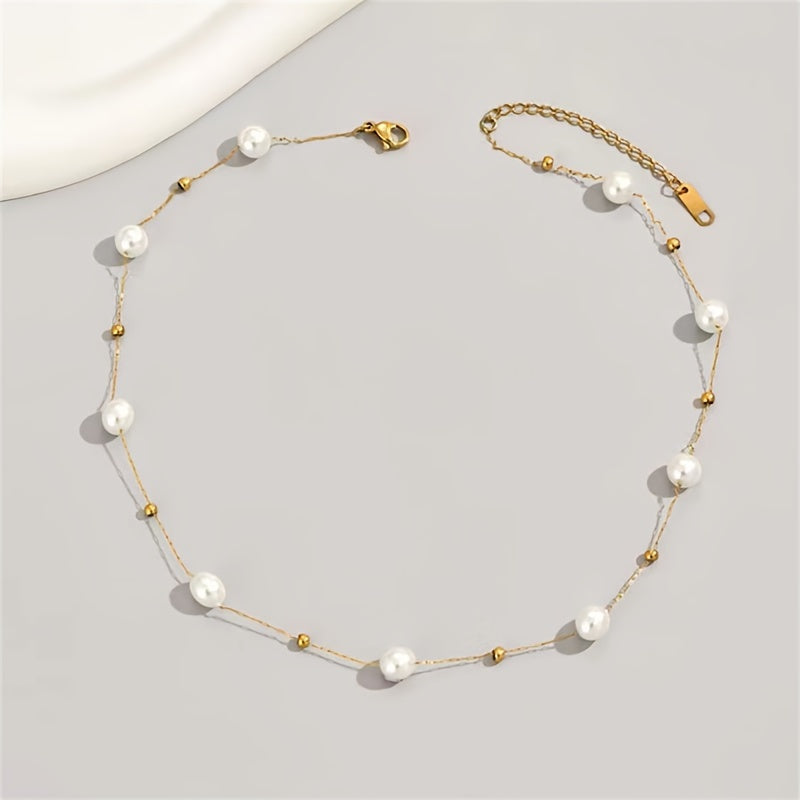 Elegant Baroque Pearl Necklace