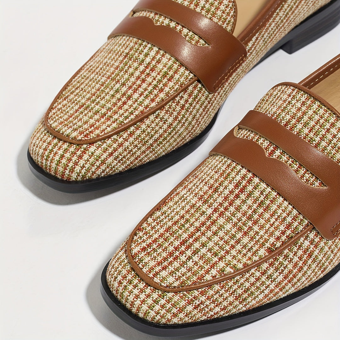 Square Toe Vintage Loafers