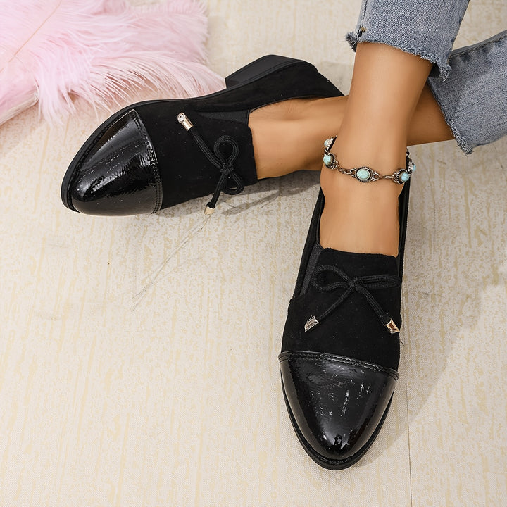 Elegant Solid Color Penny Loafers