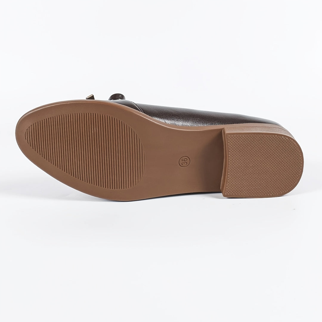 Elegant Bowknot Business Style Women's Slip-Ons