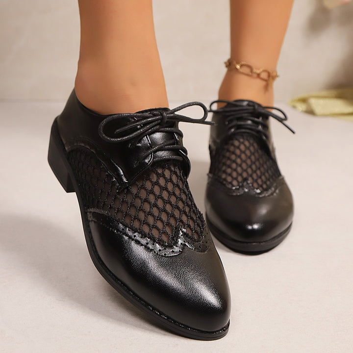 Breathable Brogue Penny Loafers