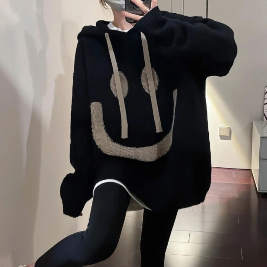 Oversized Smiley Hoodie